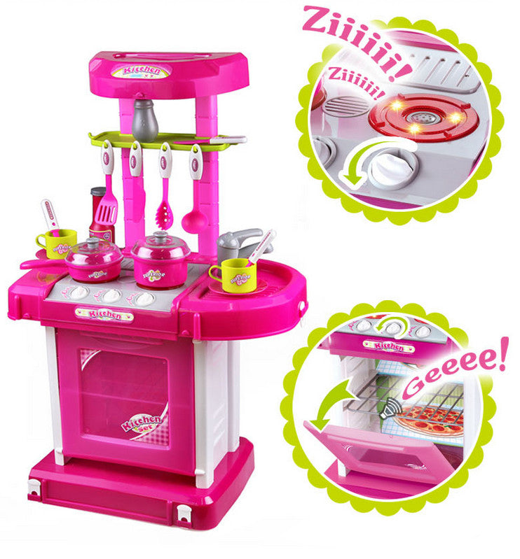 Portable Kids Play Kitchen - Play Kitchen