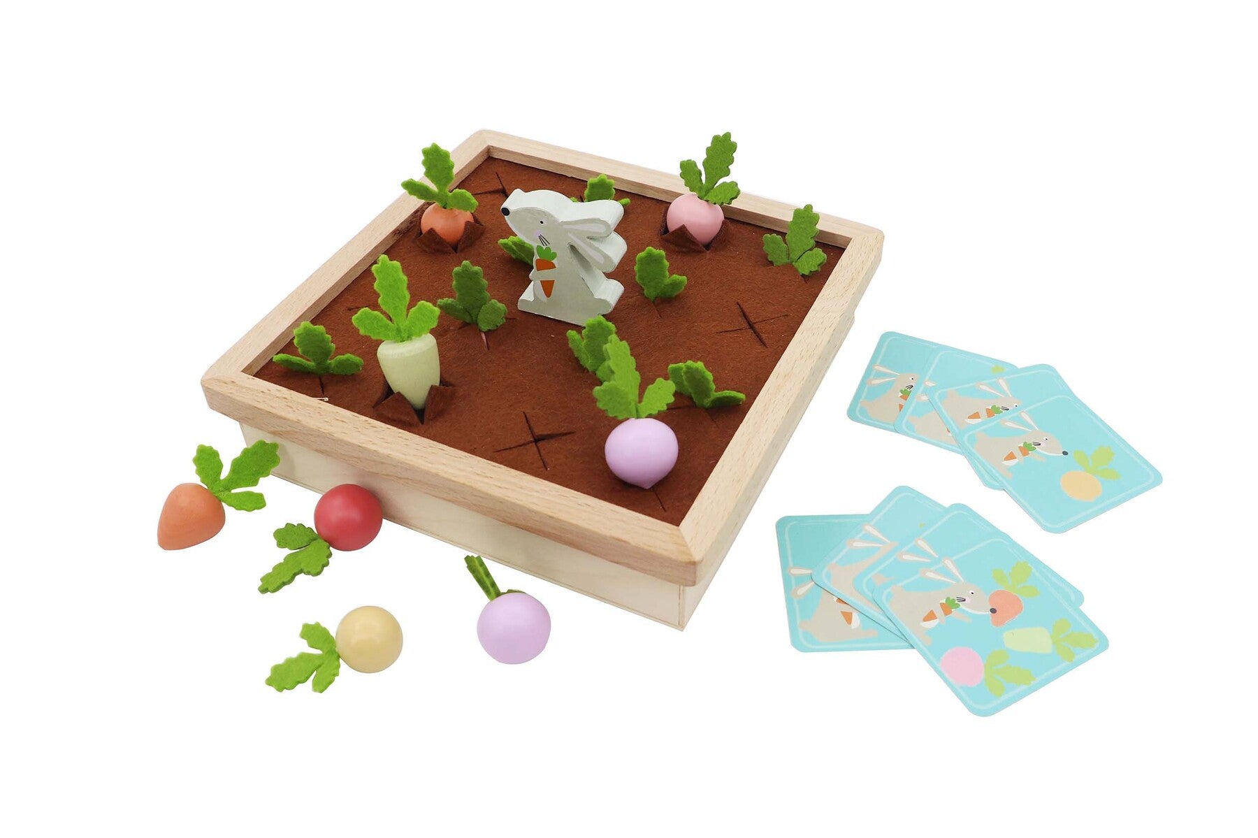 Wooden Radish Farm Memory Game - Play Kitchen