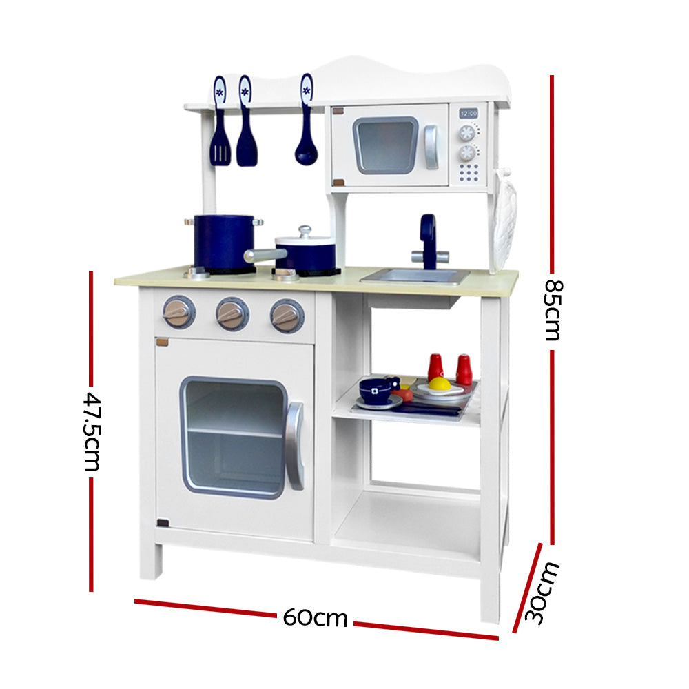 Pretend Play Kitchen Set 18 Pieces White - Play Kitchen