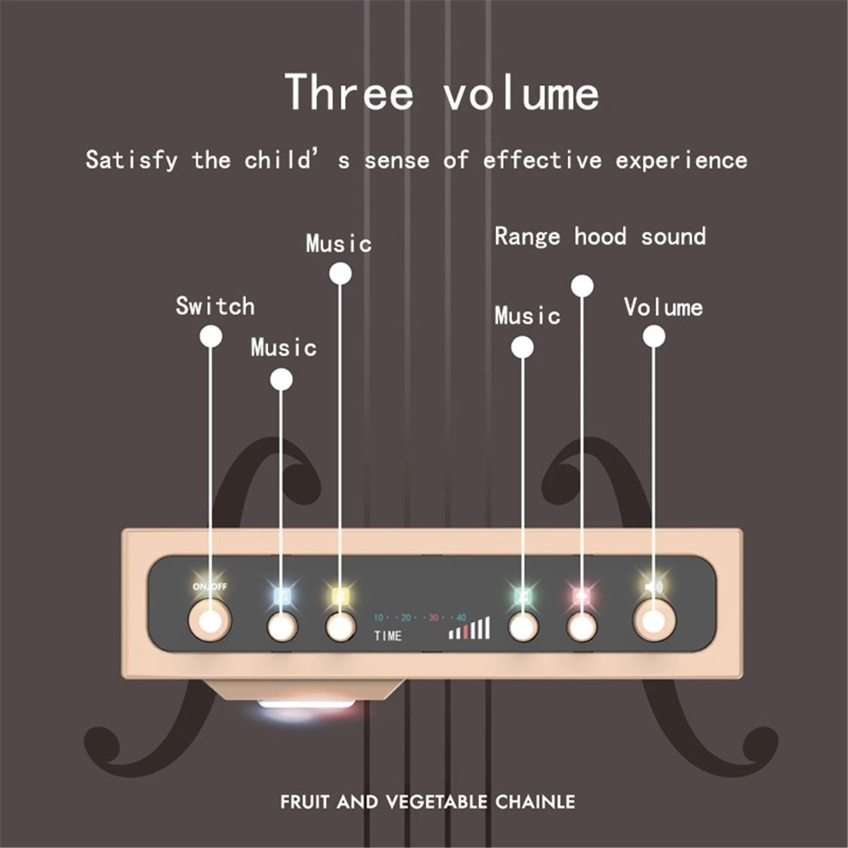 Colorful Plastic Children's Play Kitchen - Play Kitchen