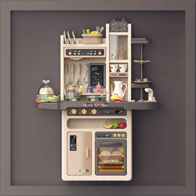 Colorful Plastic Children's Play Kitchen - Play Kitchen