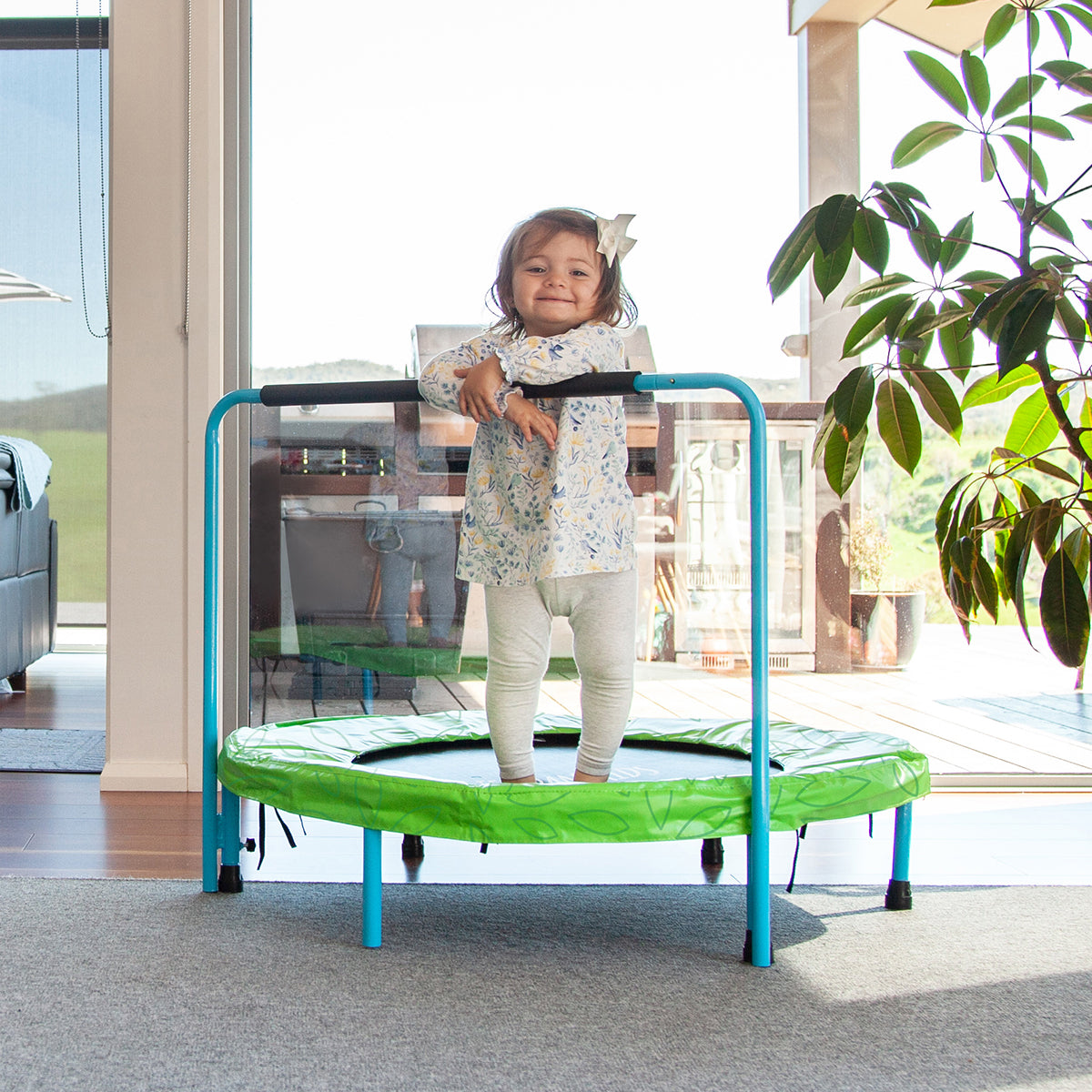 Kids Indoor Mini Trampoline - Play Kitchen