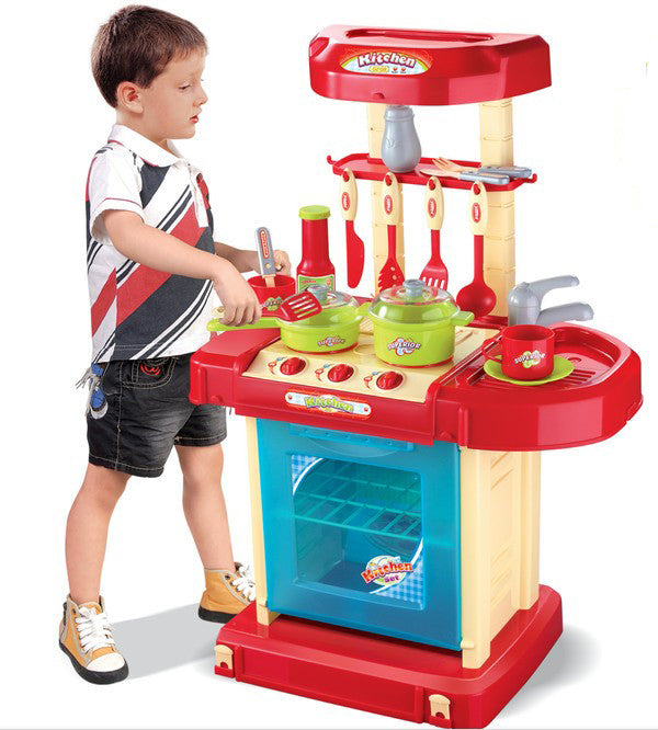 Portable Kids Play Kitchen - Play Kitchen