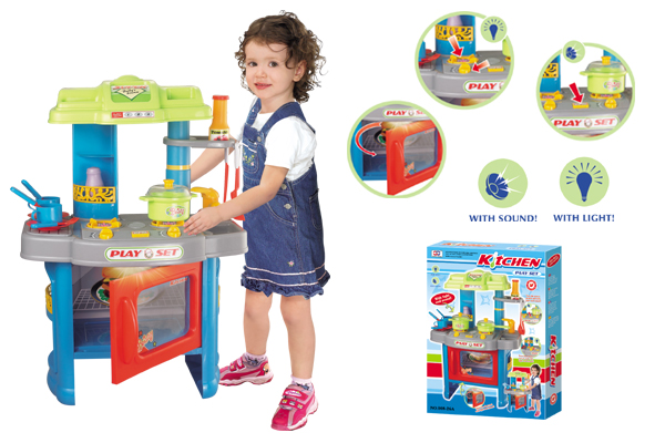 Large Play Kitchen Set - Play Kitchen