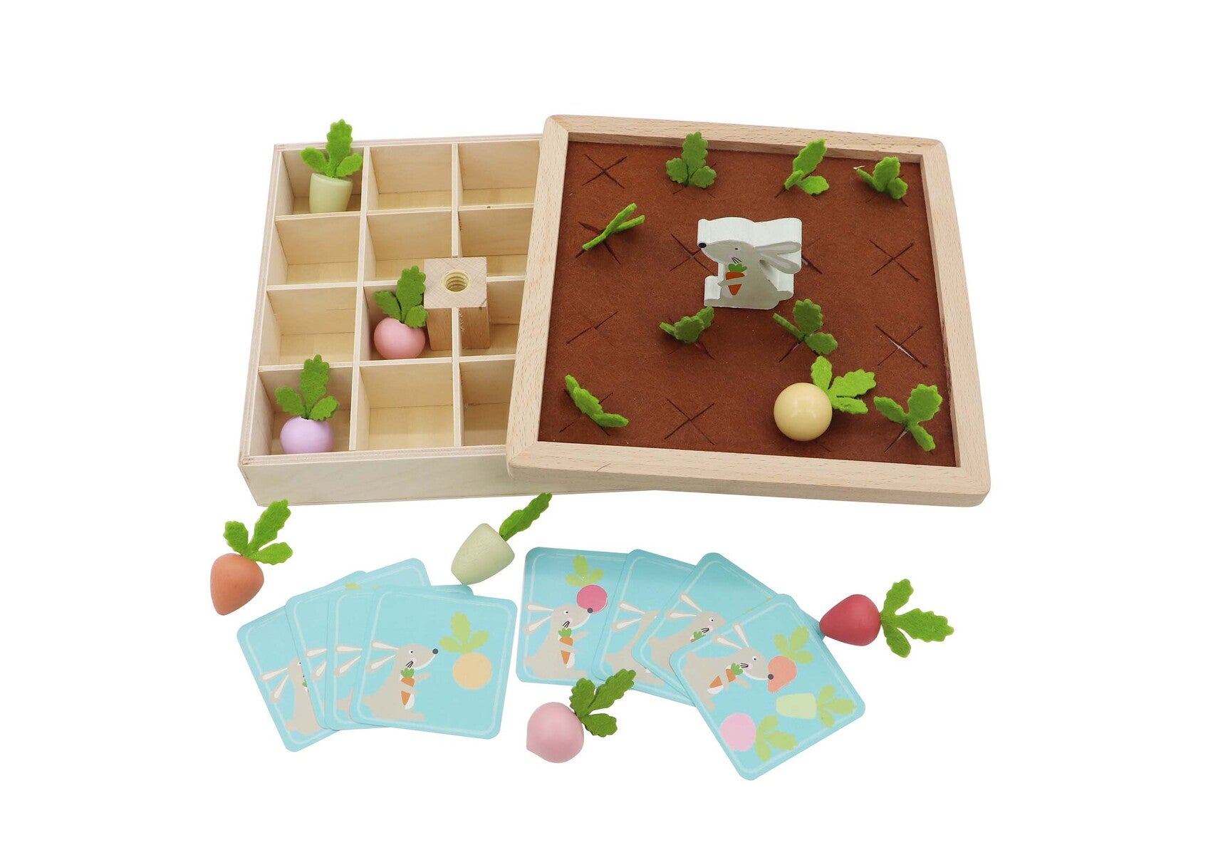 Wooden Radish Farm Memory Game - Play Kitchen