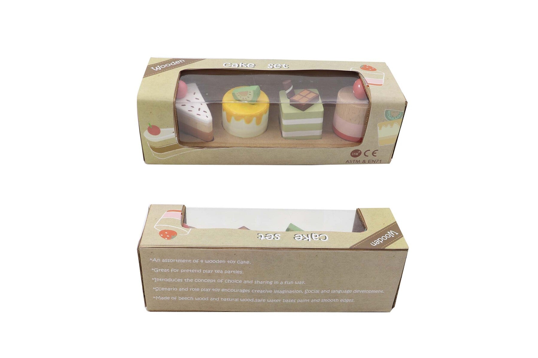 Wooden Cake Playset - Play Kitchen