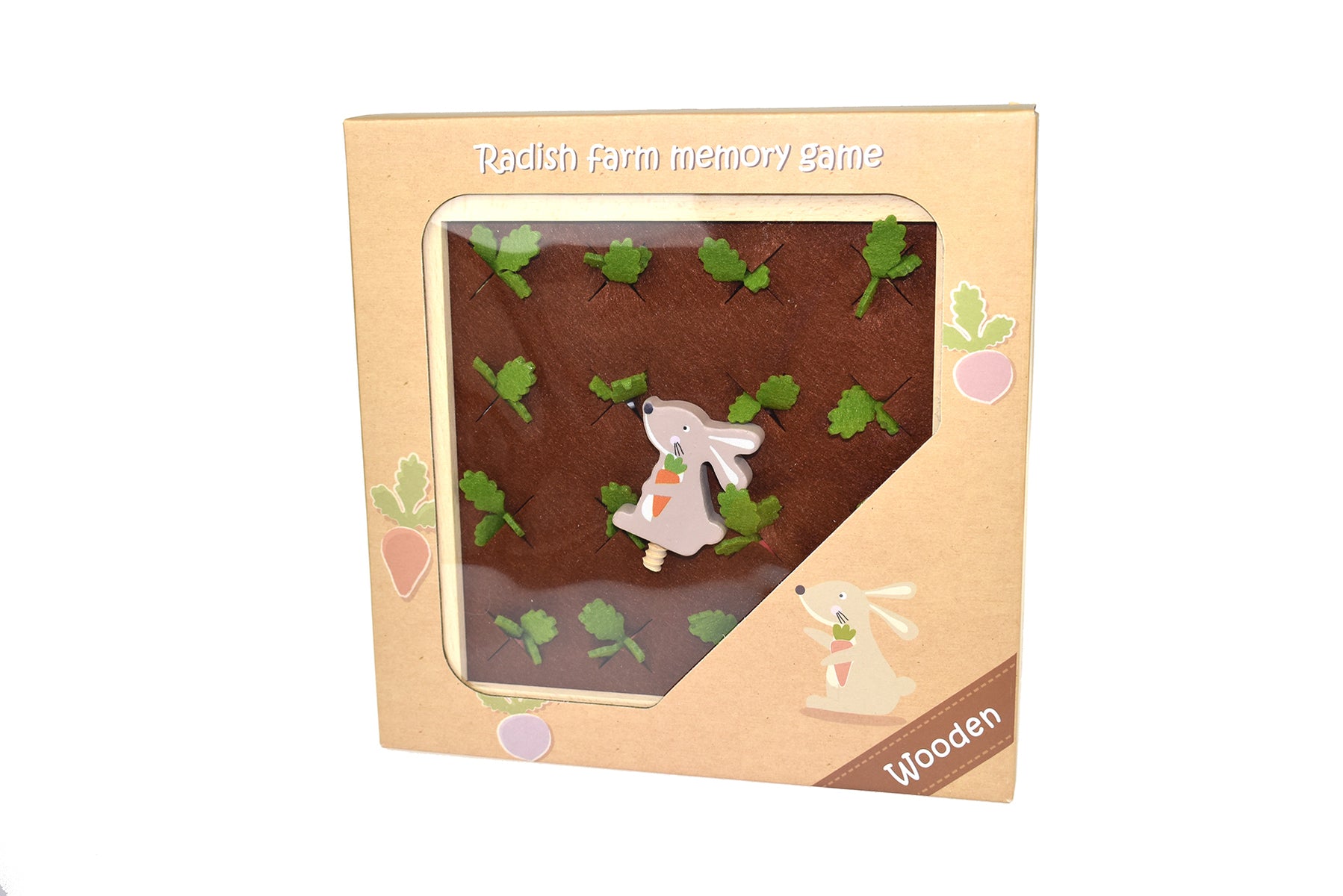 Wooden Radish Farm Memory Game - Play Kitchen